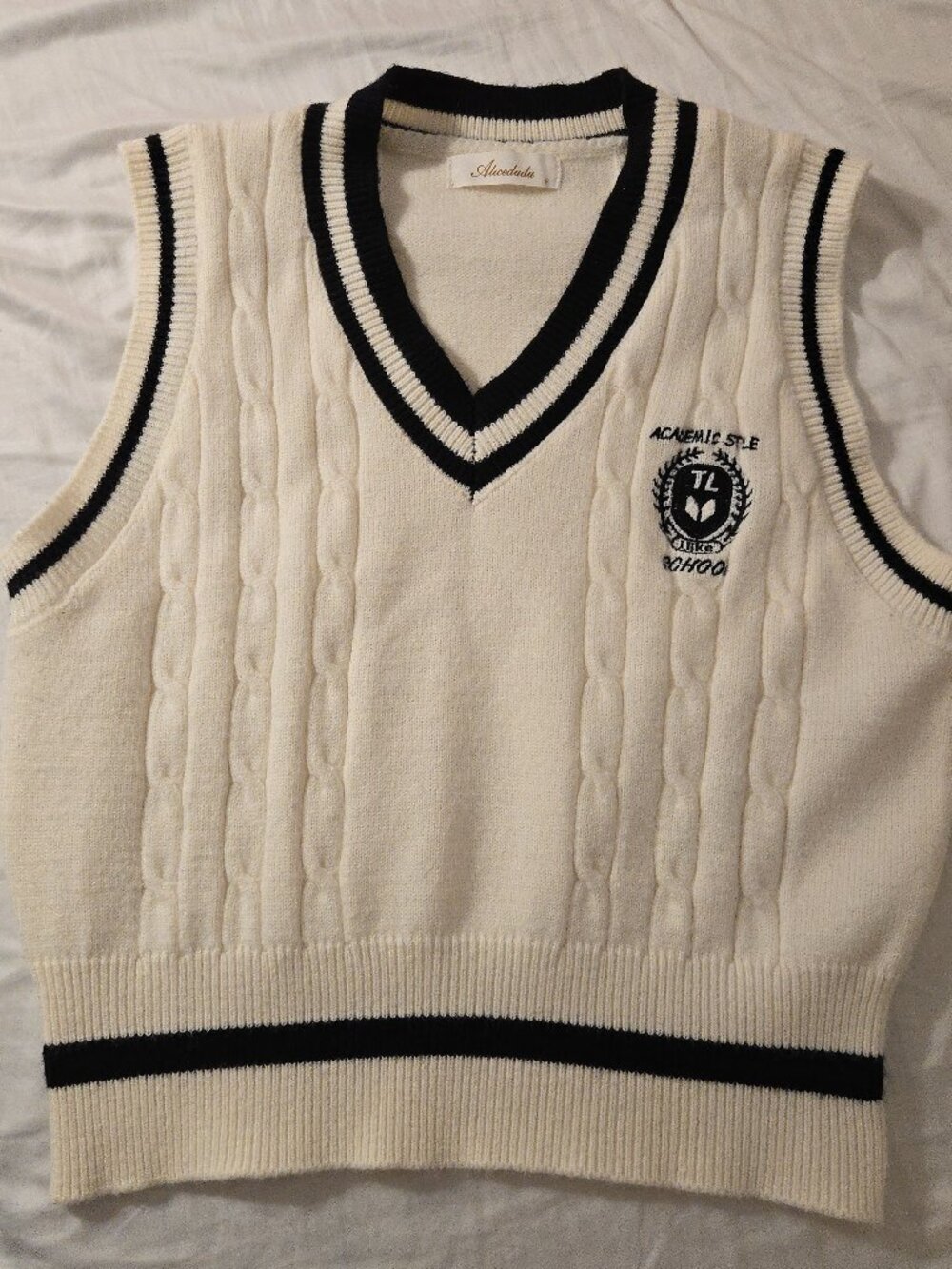 WHITE/BEIGE Vest